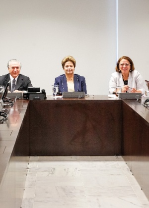 A presidente Dilma Rousseff em reunião com os presidentes dos partidos que compõem a base aliada no Congresso Nacional - Roberto Stuckert Filho/PR