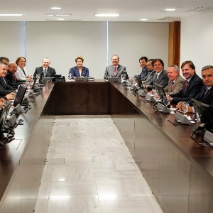 Presidente Dilma Rousseff se reúne com líderes do Senado, nesta quinta-feira, no Palácio do Planalto, em Brasília  - Roberto Stuckert Filho/PR