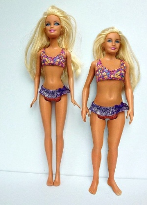 Artista americano Nickolay Lamm usou medidas médias de uma americana de 20 anos para criar uma boneca Barbie mais realista - Divulgação/ Nickolay Lamm/ MyDeals.com