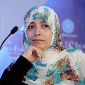 Tawakkol Karman, defensora dos direitos humanos e Prêmio Nobel da Paz em 2011  - EFE