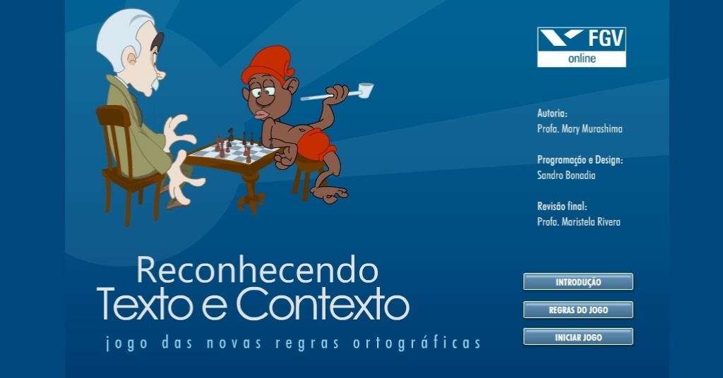 Curso de português da FGV Online - Reprodução