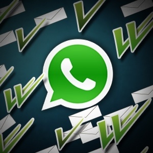""Tiques"" do WhatsApp indicam que mensagens foram entregues, e não lidas - Arte UOL