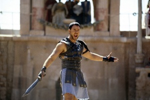Russel Crowe no incônico papel de Maximus, general romano no filme "Gladiador" - Reuters