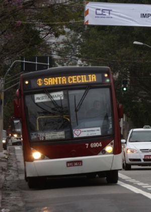 Faixa exclusiva de ônibus na avenida Brigadeiro Luís Antônio, em São Paulo - Marcos Bezerra/Futura Press