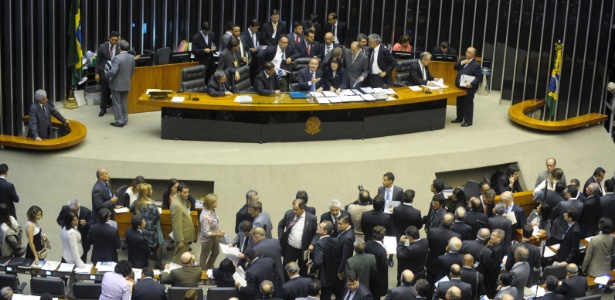 Congresso Nacional realizou sessão conjunta para analisar quatro vetos da presidente Dilma Rousseff. A sessão foi conduzida pelo presidente do Congresso, senador Renan Calheiros (PMDB-AL) - Moreira Mariz/Agência Senado