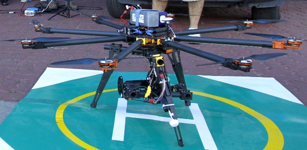 Drone utilizado pelo batalhão da PM em Macaé, no Rio de Janeiro, em operações contra o tráfico de drogas - Shana Reis/Governo do Estado do Rio de Janeiro