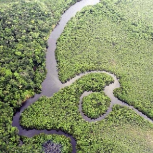 A Amazônia tem 4.196.943 milhões de quilômetros quadrados e é a maior bacia hidrográfica do mundo, que cobre 6 milhões de quilômetros quadrados com seus 1.100 afluentes - Miguel von Behr/Arpa