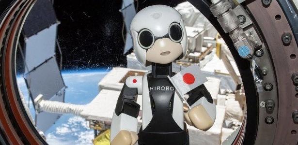 O robô humanoide Kirobo fala na Estação Espacial Internacional (ISS) - Kibo Robot/AFP