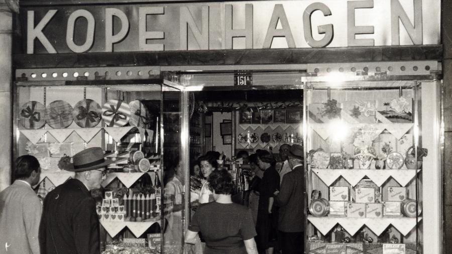 Loja antiga da fabricante de chocolates Kopenhagen em São Paulo