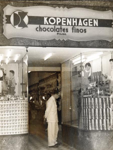 Loja antiga da fabricante de chocolates Kopenhagen em São Paulo
