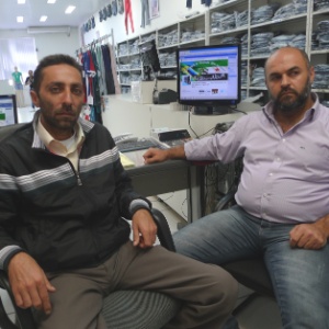 Mohamad e Amer Masarani, membros da Coordenação da Revolução Síria no Brasil - João Fellet/BBC Brasil