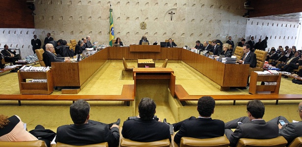 Ministros do STF (Supremo Tribunal Federal) durante julgamento do mensalão neste ano - Roberto Jayme/UOL