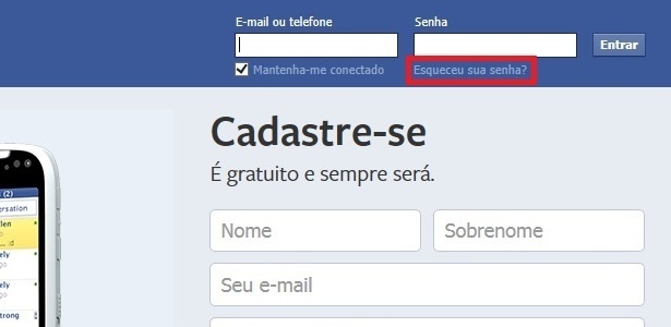 Facebook: esqueceu a senha e não tem mais acesso à conta de e-mail