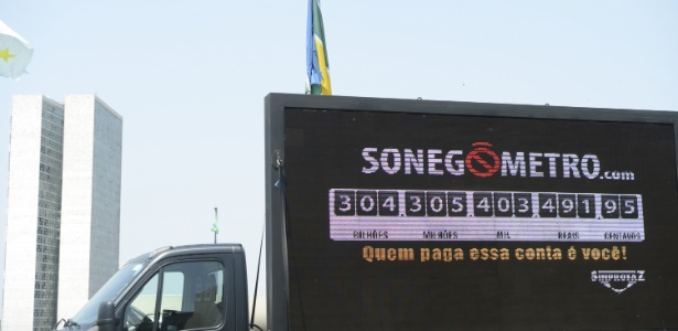 Placar "Sonegômetro" acompanha o quanto o país deixa de arrecadar todos os dias - Antonio Cruz/ABr