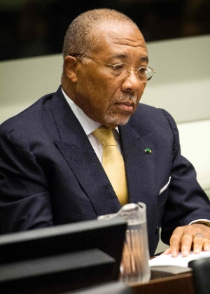 O ex-presidente da Libéria Charles Taylor durante sua condenação a 50 anos de prisão por crimes contra a humanidade. E Blahyi?