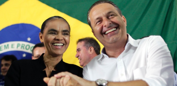 Marina Silva e Eduardo Campos, durante ato de filiação da ex-senadora ao PSB - Ueslei Marcelino/Reuters
