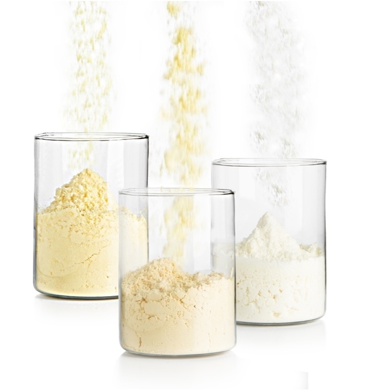 Os ovos em pó que já são vendidos aqui no Brasil são diferentes dos ovos vegetais em pó. Os primeiros são produzidos a partir do ovo animal, já o segundo é feito com uma variedade da ervilha, óleo de canola e de girassol, além de outros produtos naturais, de acordo com a Hampton Creek - Divulgação/Sina Cheff