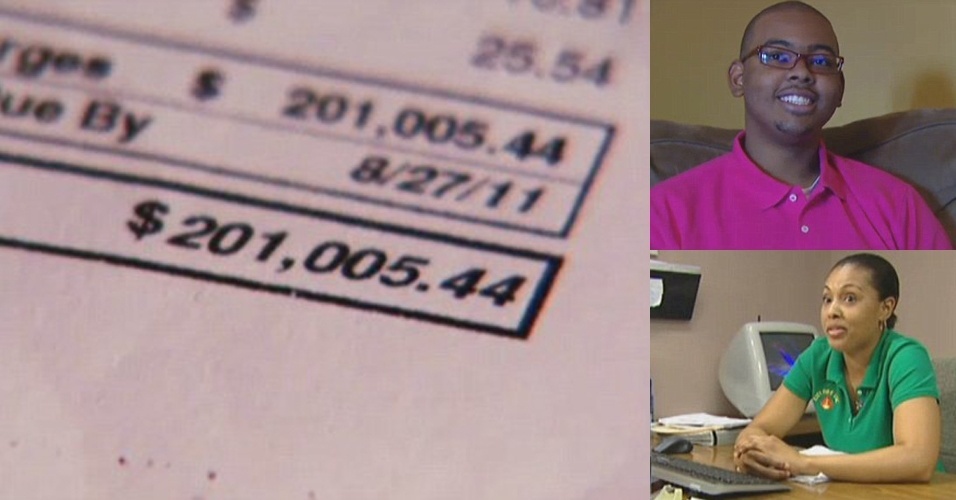 Valor da conta: R$ 443 mil - Celina Aarons, moradora da Flórida (EUA), costumava receber contas de celular em torno de US$ 175 (R$ 386). Mas em outubro de 2011 veio a cobrança ?estratosférica? de US$ 201 mil (R$ 443 mil). Foram necessárias 43 páginas na conta para descrever os gastos. Celina deu celulares a dois de seus irmãos, ambos deficientes auditivos que usam os aparelhos apenas para enviar SMS e acessar vídeos. Eles viajaram para o Canadá (Shamir, o mais novo, está na foto) e passaram duas semanas lá, sem desativar o roaming de dados. Foram mais de 2.000 mensagens de textos trocadas. A operadora T-Mobile reduziu a cobrança para US$ 2.500 (R$ 5.516) - Reprodução/Daily Mail