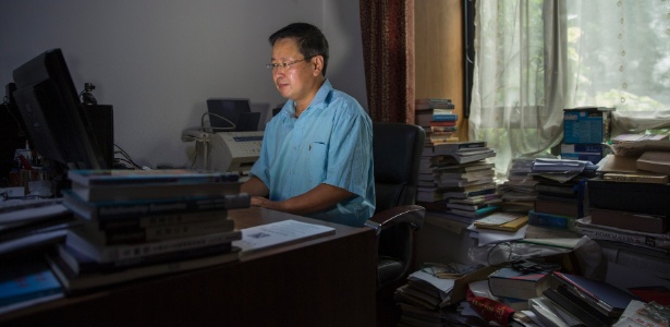 Xia Yeliang, professor da Universidade de Pequim, deve ser demitido por causa de suas críticas ao regime - Adam Dean/The New York Times
