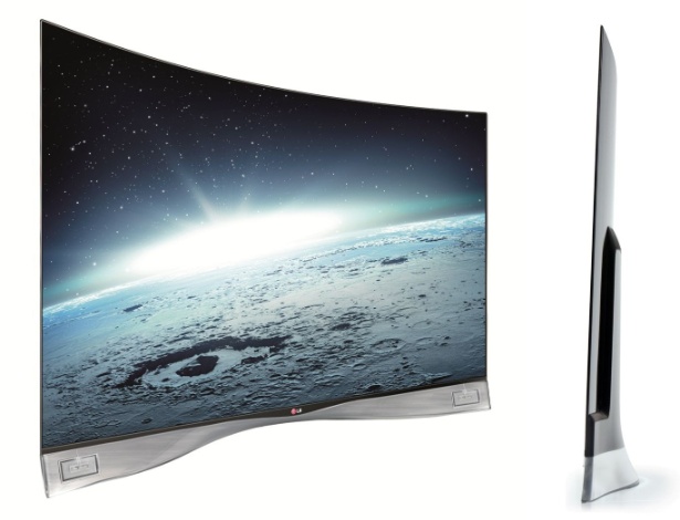 TV Oled da LG tem tela curva de 55 polegadas; modelo será vendido por R$ 40 mil no Brasil - Divulgação