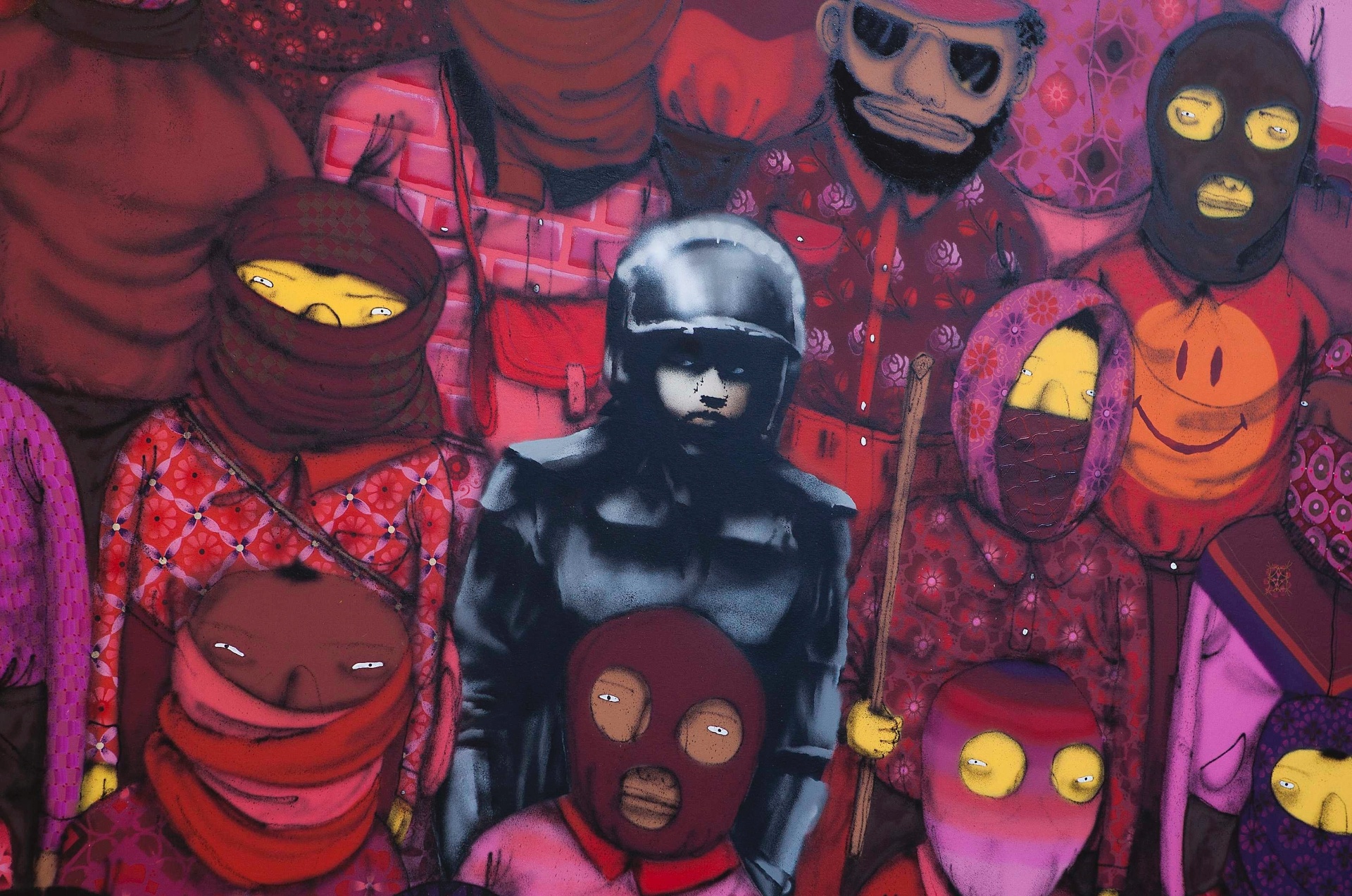 18.out.2013 - Uma nova instalação do grafiteiro britânico Banksy é retratada em Nova York. O prefeito de Nova York, Michael Bloomberg, chamou a atenção do artista dizendo que ?grafite deforma propriedades públicas e privadas" - Carlo Allegri/Reuters