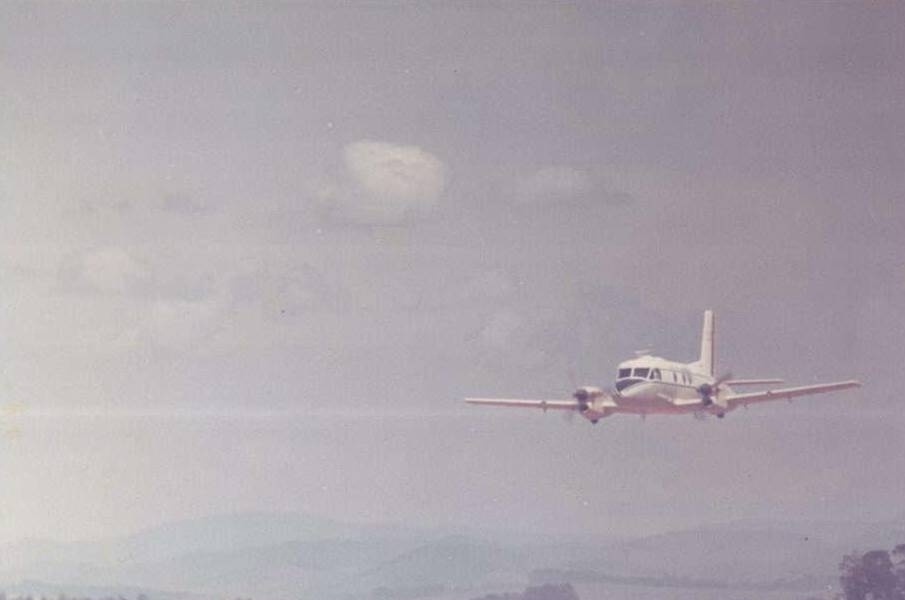 Primeiro voo do avião Bandeirante, da Embraer, em 22 de outubro de 1968 - Divulgação