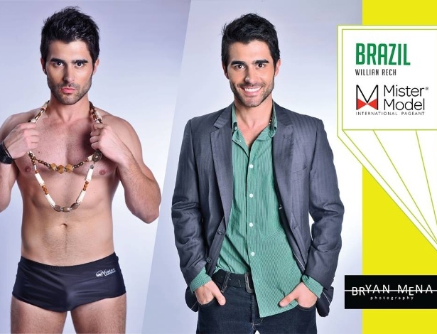 William Rech, mister Brasil e vencedor do Mister Model International 2013 - Divulgação