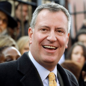 O prefeito eleito de Nova York, Bill de Blasio - 6.nov.2013 - Mark Lennihan/AFP