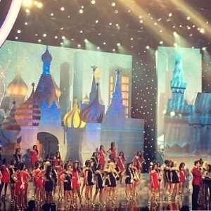 Candidatas ao título de Miss Universo 2013 durante a seleção que escolheu as 16 finalistas - Reprodução/Facebook
