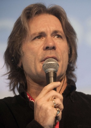 Bruce Dickinson, do Iron Maiden, dá palestra na Campus Party Colômbia, realizada em outubro deste ano - Raul Arboleda/AFP
