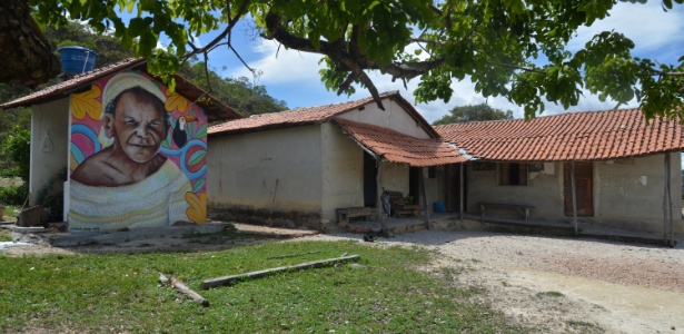 18.nov.2013 - Vista das casas do Quilombo Kalunga, na comunidade Engenho II, no interior de Goiás
