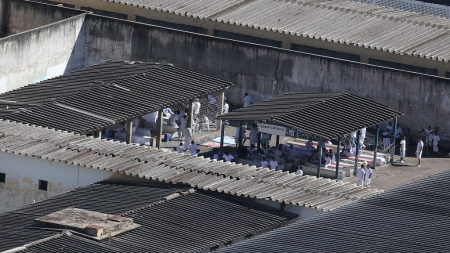 Imagem aérea do Centro de Internamento e Reeducação, que fica dentro do Complexo Penitenciário da Papuda, no DF - Sergio Lima/Folhapress