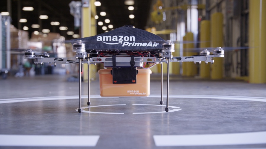 Amazon começa a testar entrega por meio de drones em cidade da Calfórnia (EUA) - Divulgação