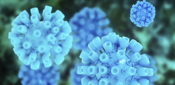 Vírus da hepatite em ilustração em 3D - Getty Images/iStockphoto