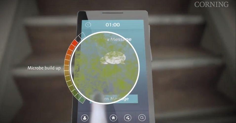 A Corning, fabricante das telas de alta resistência Gorilla Glass, apresentou uma versão destes produtos que promete impedir o crescimento das bactérias na superfície. As telas seriam equipadas um agente bacteriano capaz de matar os germes. Não há informações sobre a chegada ao mercado ou o preço