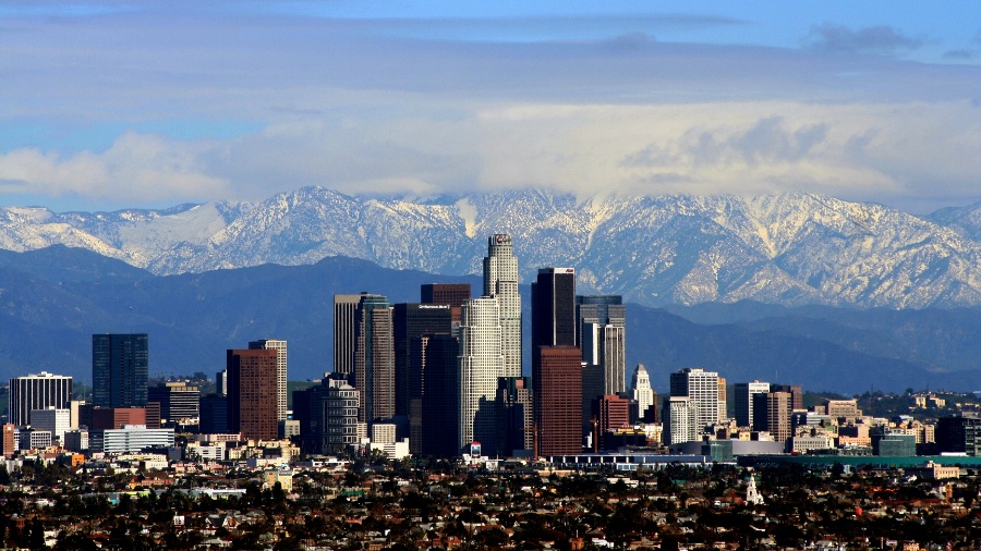 26.jan.2008 - Cidade de Los Angeles, com centro comercial em destaque - Todd Jones Photography/Flickr