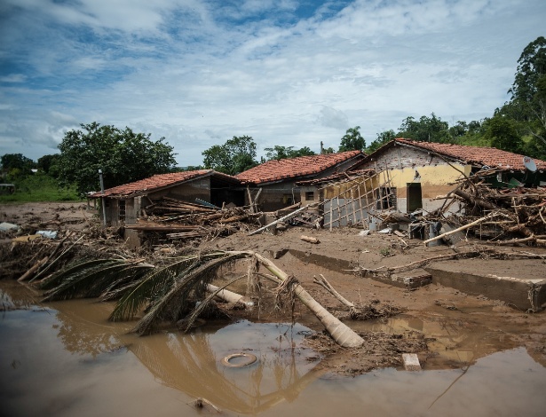 O bairro do Guarda Mão, em Itaoca (SP), foi o mais afetado pelas enchentes - Marcelo Camargo -15.jan.2014/Agência Brasil