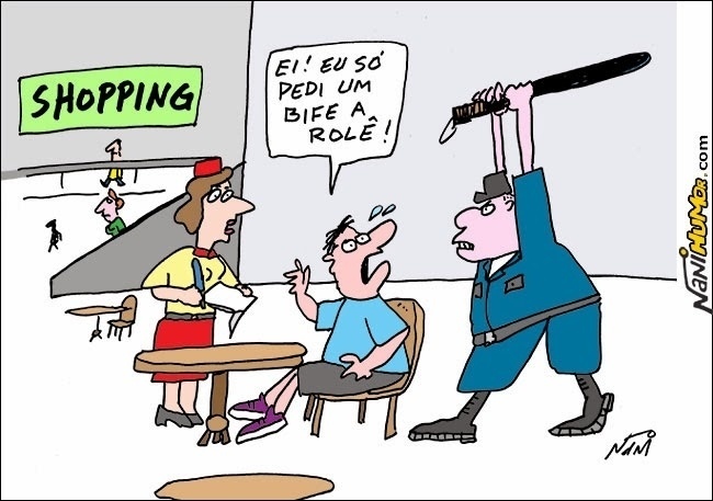 17.jan.2014 - O cartunista Nani mostra a confusão para entender o "rolezinho" - Nani/www.facebook.com/nanihumor