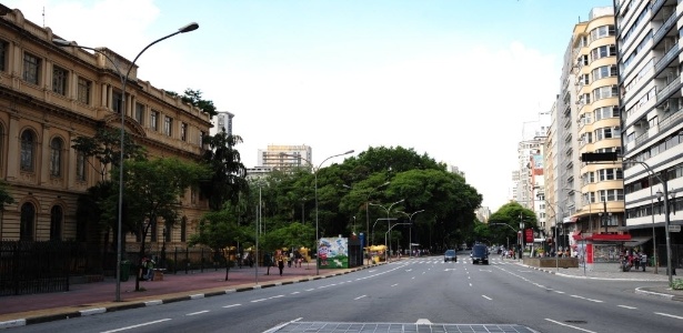 Imagem da avenida Ipiranga, ao lado da praça da República - Junior Lago/UOL