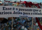Prefeitura expõe lixo deixado nas areias de Copacabana, no Rio - Paulo Campos/Futura Press/Estadão Conteúdo