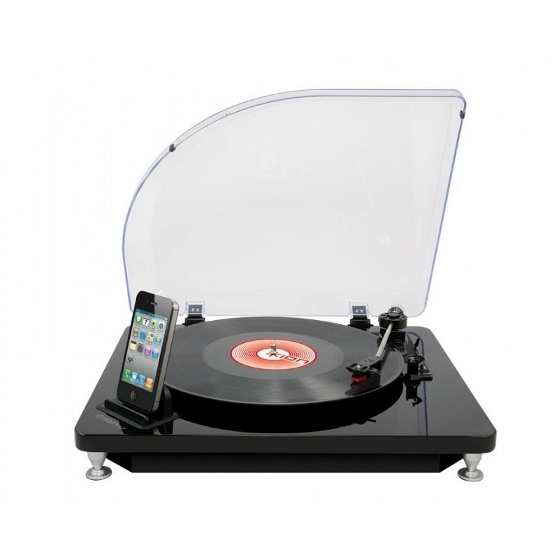 Toca-discos com conversor digital para iPhone e iPod, que permite gravar as músicas do vinil direto no aparelho da Apple; preço: R$ 598, no site de produtos retrô Trapemix, e R$ 695, na loja Casa dos Toca-discos, em São Paulo (SP) - Divulgação