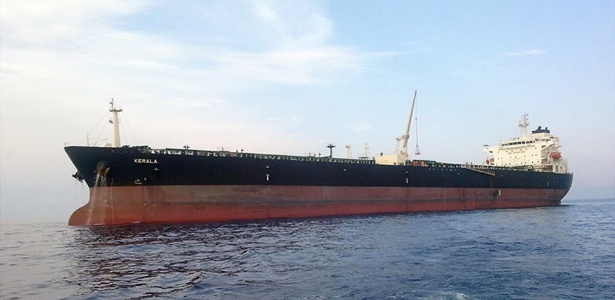 Petroleiro Kerala, da empresa Dynacom Tankers, que pode ter sido atacado por piratas na costa de Angola