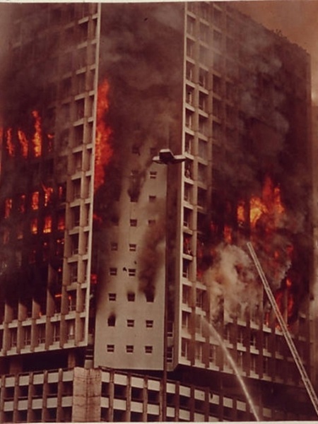 O incêndio no edifício Joelma começou no 12º andar, e 750 pessoas trabalhavam no prédio no momento da tragédia