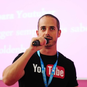 Federico Goldenberg, gerente de parcerias estratégicas do YouTube, fala na Campus Party 2014 sobre como canais no serviço podem crescer  - Junior Lago/UOL