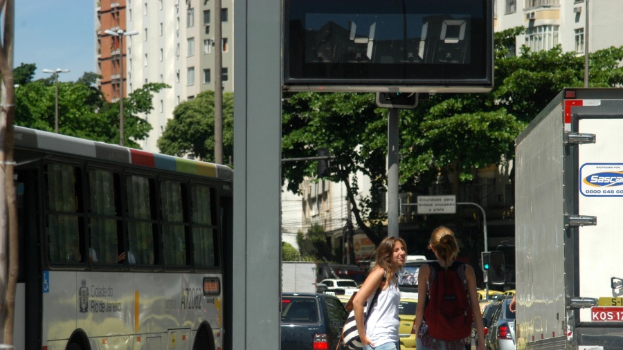 Termômetros registraram máxima de 41,2°C no Rio de Janeiro - Alessandro Buzas/Futura Press/Estadão Conteúdo