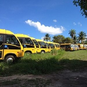Ônibus estão parados em um estacionamento de João Pessoa - Ministério Público da Paraíba/Divulgação