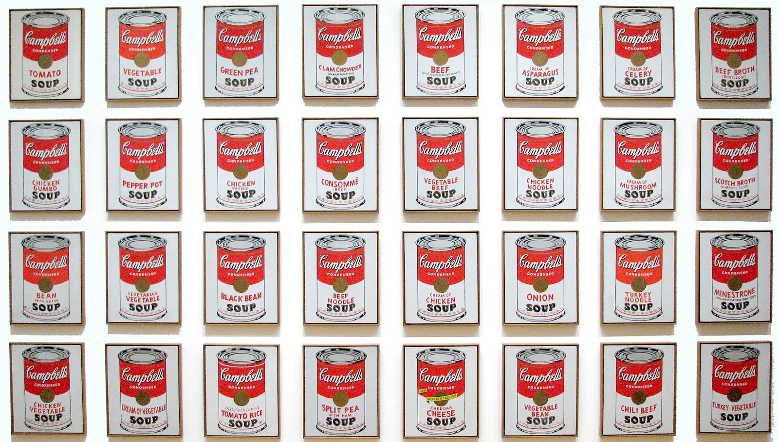 Latas de Sopas Campbell, Andy Warhol, 1962 The Museum of Modern Art (MoMA) - MoMA