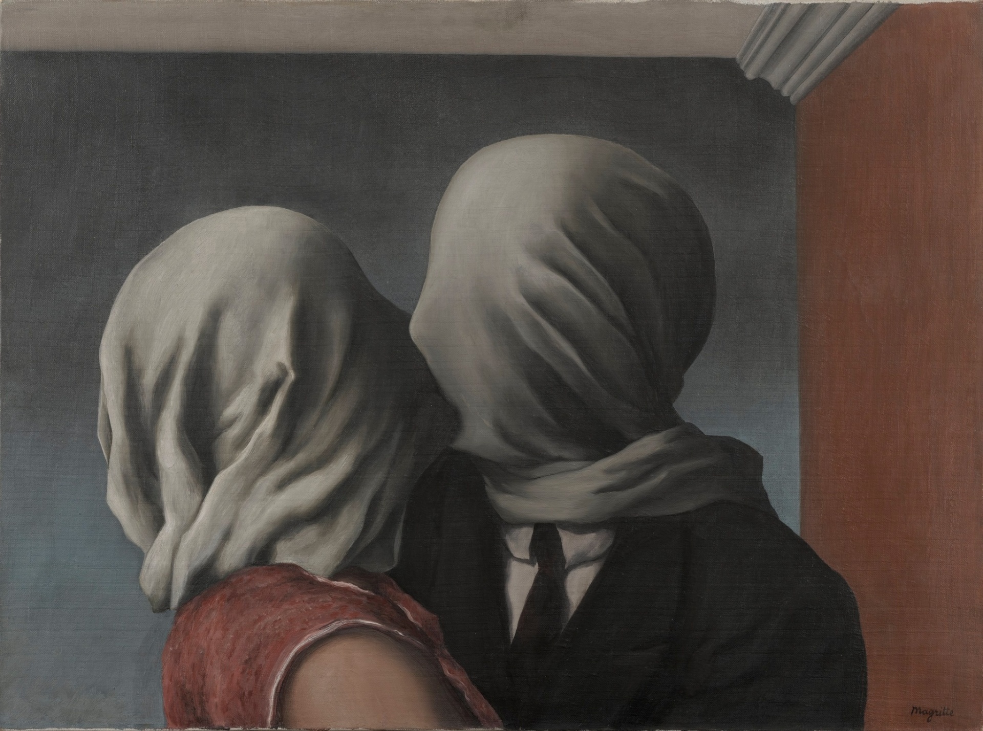 Os Amantes, René Magritte. 1928.The Museum of Modern Art (MoMA) - MoMA