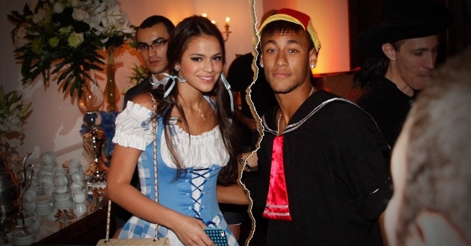 Neymar - O jogador de futebol terminou o relacionamento com a atriz Bruna Marquezine e vai passar o Valentine's Day sozinho, milionário, em uma mansão, em Barcelona (Espanha), esperando a Copa chegar. Mais ou menos isso
