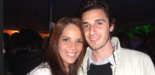 O casal Mariana Marques Rodella e o namorado Giuliano Landini em foto postada em uma rede social - Reprodução/UOL